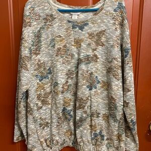 Floral Patterned Sweater